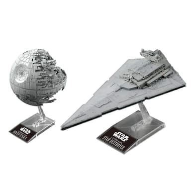 Amazon: Bandai Hobby - Bandai Spirits Star Wars Plastic Model Death Star II 1/2,700,000 & Star Destroyer 1/14,500 "Star Wars" - Amazon