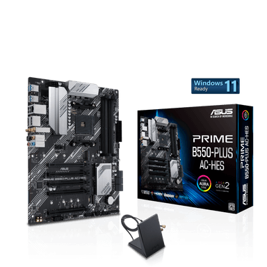 Amazon: ASUS Prime B550-PLUS AC-HES AMD AM4 (3ª generación Ryzen) ATX Motherboard (Dual M.2, PCIe4.0, WIFI5, 1Gb Ethernet, SATA 6 Gbps - Amazon