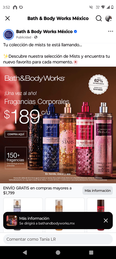 Bath & Body Works: Fragancias a menor precio por tiempo limitado - Bath & Body Works