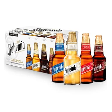 Amazon: Bohemia Variety Pack 24 Botellas 355ml Surtido de Cervezas - Amazon