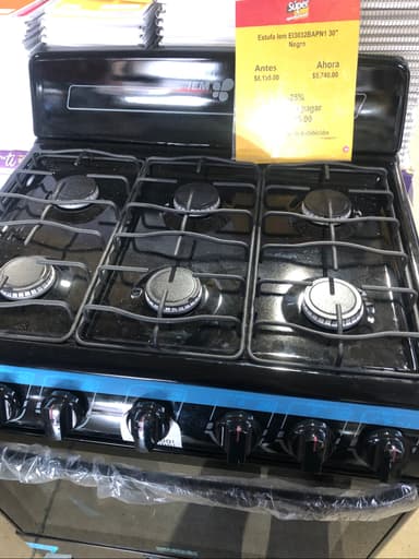 Estufa IEM 30 pulgadas Chedraui Gaviotas Norte (Unica pieza) - Chedraui
