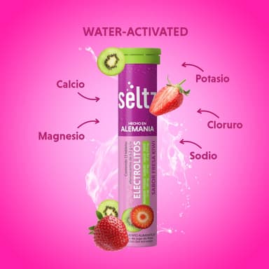 AMAZON: Seltz Electrolitos Sabor Fresa Kiwi Tabletas Efervescentes con Potasio, Sodio y Magnesio,Planea y Ahorra ($68.00 comprando 5 piezas) - Amazon