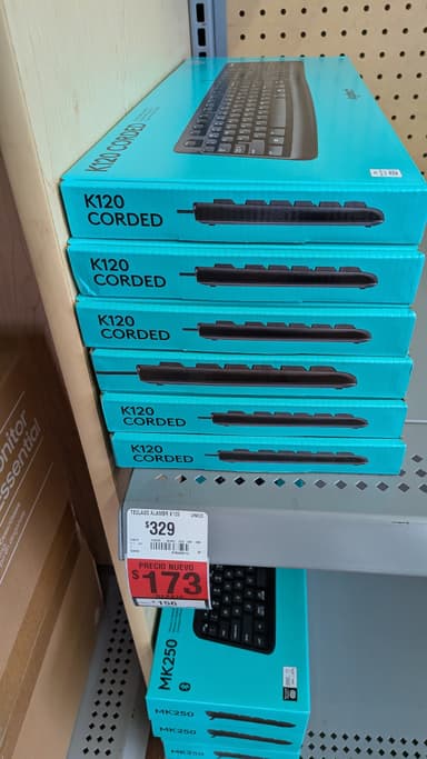 Walmart- Teclado Logitech K120 - Walmart