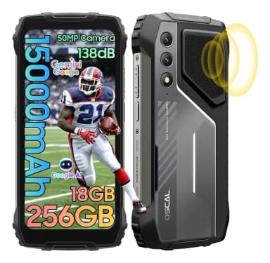 Mercado Libre: Celular Oscal Pilot 1 Robusto Dual Sim 256 Gb Negro 18 Gb Ram 15000mah Android 15 Gaming Phone - Mercado Libre