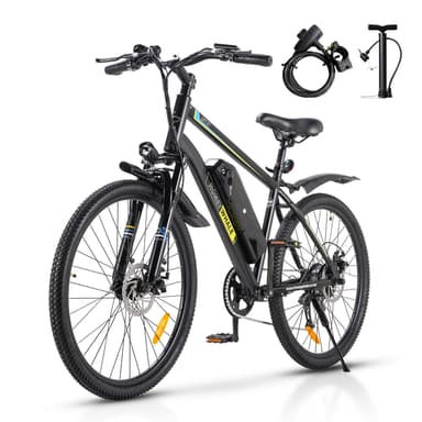 Amazon: HONEYWHALE S8 Bicicleta Electrica 450W-35KM/H-50KM Batería Extraíble 15AH, 7 Velocidades y Ruedas de 26 Pulgadas - Amazon