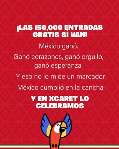 PROMOAVISO - Xcaret ¡Las 150,000 entradas GRATIS SÍ VAN! - Xcaret