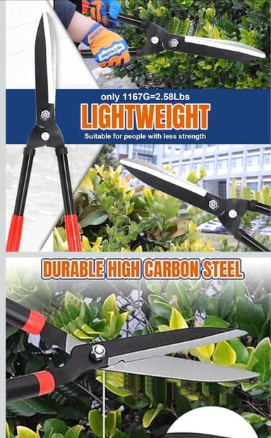 Amazon: Tijeras para Poda a Dos Manos 52CM, Mango Antideslizante, Tijeras de Jardinería, Podar Profesionales para Podar - Amazon