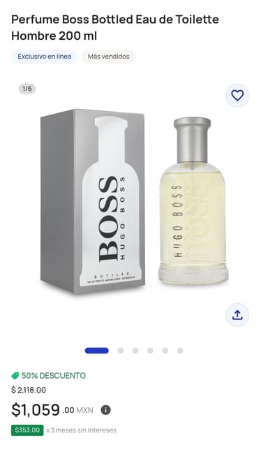 Farmacias del Ahorro: Hugo Boss bottled 200 mL garrafon. - Farmacias Del Ahorro