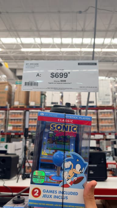 Sam's Club: merida norte- Consola Sonic “my arcade” retro - Sam's Club