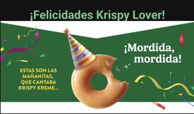 Krispy Kreme: Media Docena Glaseada Original de REGALO en tu cumpleaños - Krispy Kreme