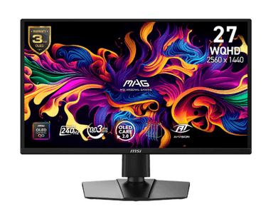 Cyberpuerta: Monitor MSI MAG 272QP QD-OLED X24 QD-OLED 26.5", 2560x1440 240 HZ - CyberPuerta