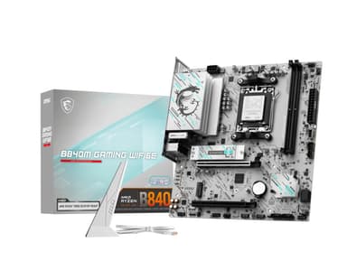 CyberPuerta: Tarjeta Madre MSI B840M Gaming, Micro-ATX, Socket AM5, AMD B840, 128GB DDR5, HDMI/DP para AMD - CyberPuerta