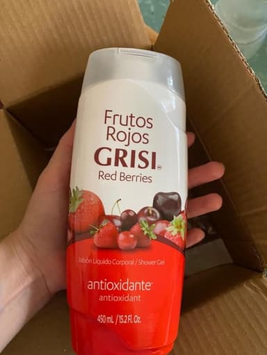 Amazon: $37 || Comprando 2 + PyA || Grisi Shower Gel Frutos Rojos | Jabón líquido Corporal, fórmula antioxidante, 450 ml - Amazon