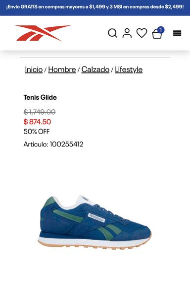 Reebok: Tenis rebook excelente descuento - Reebok