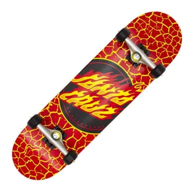 Amazon: Santa Cruz - Patinetas completas con punto de llama, rojo, 20.96 x 80.14 cm, montadas - Amazon