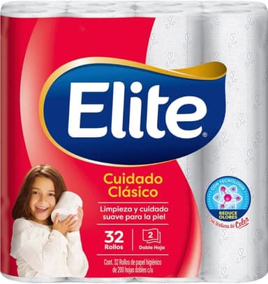 Amazon - $88 3X2 Elite Clásico Papel Higienico 32 Rollos - Amazon