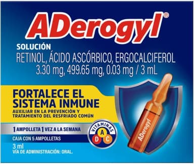 Amazon: Aderogyl en Ampolletas, con Vitaminas A, C y D | con Planea y ahorra - Amazon