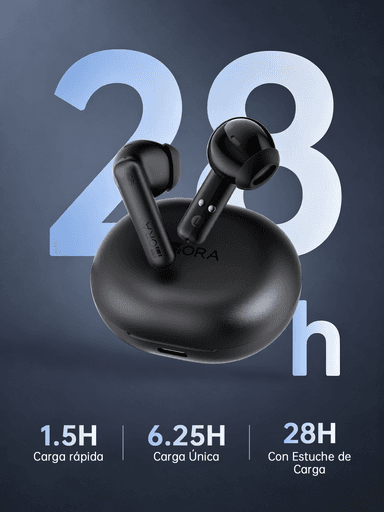 Mercado Libre: Audífonos 1HORA Inalámbricos Bluetooth 6.0, Auriculares In Ear con Doble Micrófono para Llamadas Claras, Manos Libres - Mercado Libre
