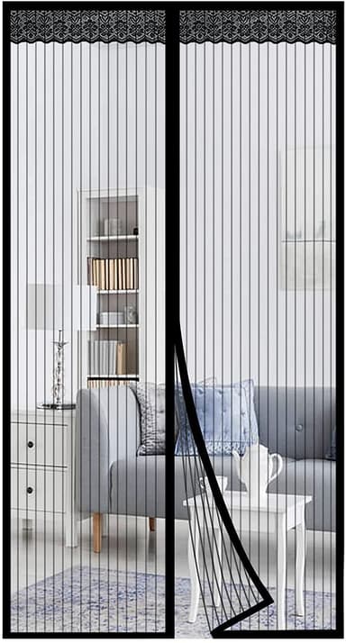 Amazon: Cortina de puerta anti-mosquitos, Mosquitera Magnética para Puertas - Amazon