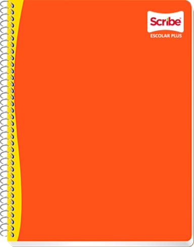 Amazon: Scribe, ESCOLAR_PLUS, Cuaderno Espiral Sencillo Profesional de Pasta Semi Rígida, Raya de 100 Hojas - Amazon