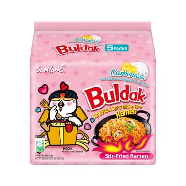 Amazon: Samyang Buldak Ramen Picante Carbonara 5 Pack - Amazon