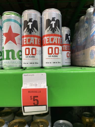 Bodega Aurrera: Tecate 0.0 lata - Bodega Aurrera