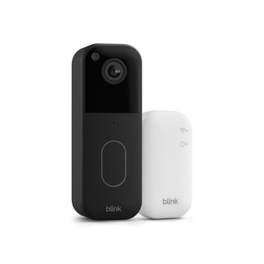 Amazon: Timbre con cámara Blink (modelo más reciente): video HD de cuerpo completo, batería que dura dos años y configuración fácil. - Amazon