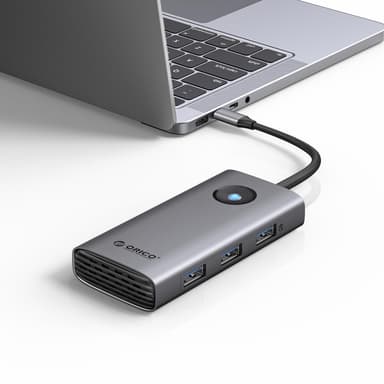 Amazon: ORICO Estación de Acoplamiento USB C de 6 en 1 con HDMI 4K@30Hz - Amazon