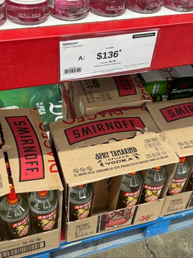 Sam's Club: Smirnoff Tamarindo 1L - Sam's Club