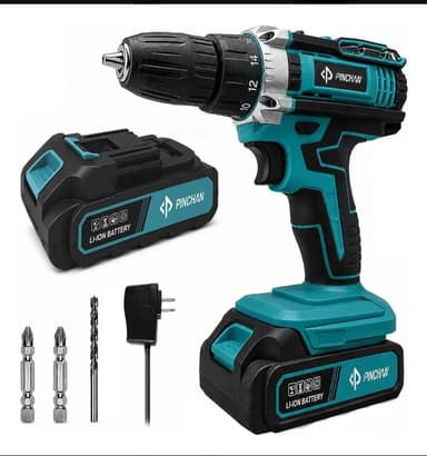 Mercado Libre-KitDeTaladro Inalámbrico Destornillador Eléctrico Azul Pinchan 2000 RPM Incluye batería y cargador Iluminación LED 50 Hz/60 Hz - Mercado Libre