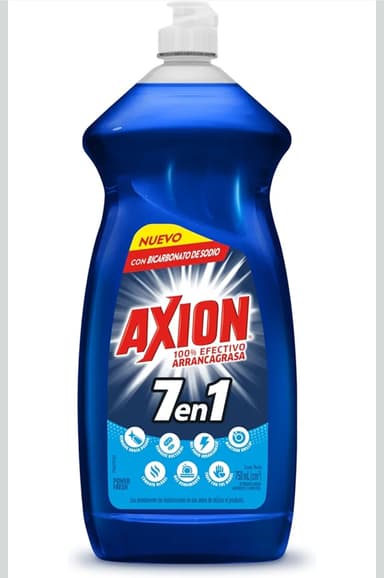 Amazon: $34 | Comprando 2| Axion Blue Lavatrastes Líquido 7 en 1 con Bicarbonato de Sodio 900 mL - Amazon