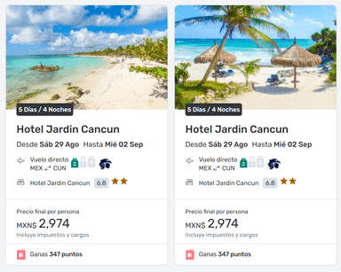 Despegar: Vuelo + Hotel Cancún 5 días / 4 noches - Despegar