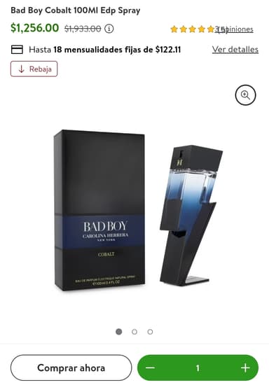 Bodega Aurrera: Bad Boy Cobalt 100MI Edp Spray - Bodega Aurrera