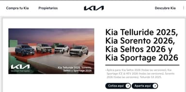 Kia: Camionetas kia 2026 hasta 48 msi - Kia