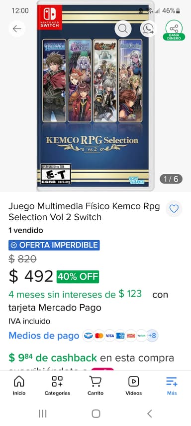 Mercado Libre: Kemco rpg selection vol.2 nintendo switch - Mercado Libre