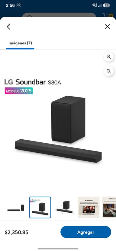 Sam's Club: Barra de Sonido LG Soundbar S30A - Sam's Club