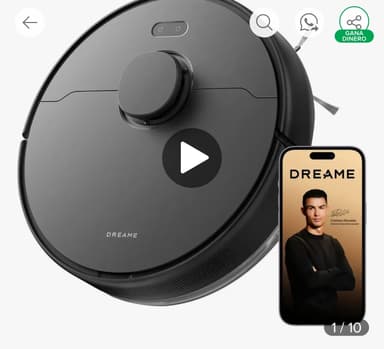 Mercado Libre: Robot Aspiradora Y Trapeador Dreame D9 Max Gen 2 6000pa Negro - Mercado Libre