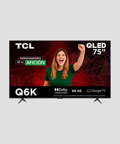 El Palacio de Hierro: Pantalla TCL 75 Pulgadas Plana QLED 4K UHD Google TV 75Q6K - El Palacio De Hierro