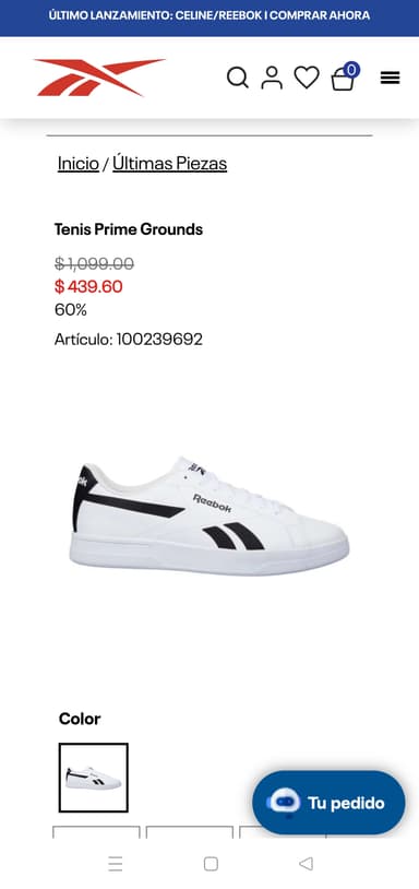 Reebok: Tenis Prime Grounds Reebok - Reebok