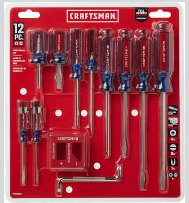 Amazon: pack de 12 piezas destornilladores craftsman - Amazon