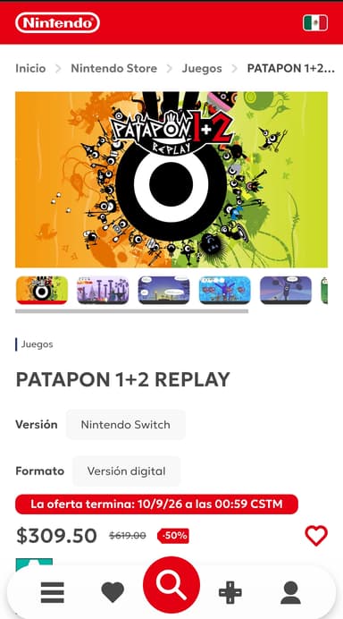 Nintendo Eshop mx Patapon 1&2 - Nintendo