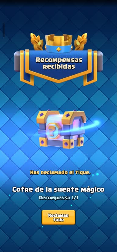 Clash Royale: Cofre de la suerte Mágico Gratis