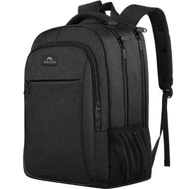 Amazon: MATEIN Mochila para Laptop 15.6 Pulgadas, Antirrobo , Negro Múltiples Compartimentos, Resistente al Agua, Delgada y Portátil - Amazon