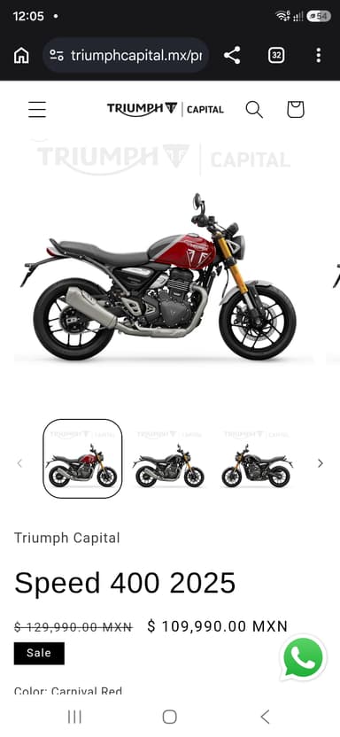 Triumph: Moto 400 cc