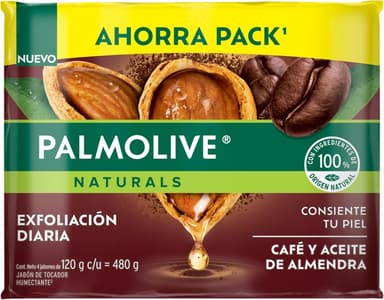 Amazon | Palmolive Naturals Café y Almendras 4x120g - Amazon