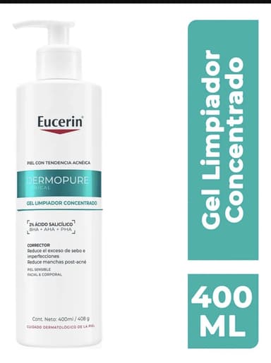 Mercado Libre: Eucerin Dermopure Gel Limpiador Facial Concentrado Piel Grasa Día/Noche 400ml - Mercado Libre