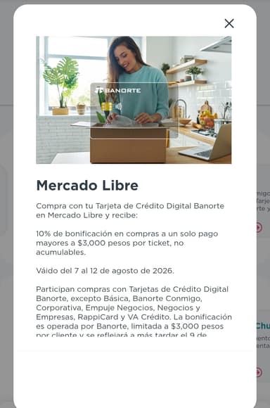 Banorte 10% de Bonificación en Mercado Libre - Mercado Libre