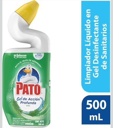 Amazon: $31 ||| 3X2 ||| Pato Gel de Acción Profunda, Desinfectante de Sanitarios, Aroma Pino, 500mL | Planea y Ahorra - Amazon