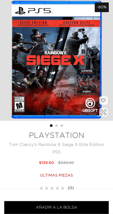 El Palacio de Hierro: Tom Clancy's Rainbow 6 Siege X Elite Edition PS5 - El Palacio De Hierro