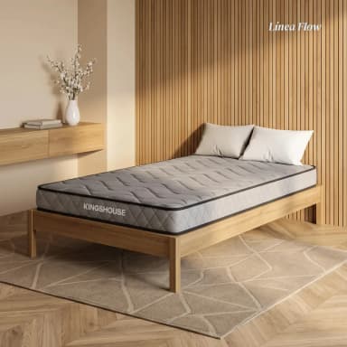 Mercado Libre: Colchón Individual 100x190x15cm Kingshouse Firmeza Media Memory Foam Alta Densidad Soporta 120kg Ideal para Camas - Mercado Libre
